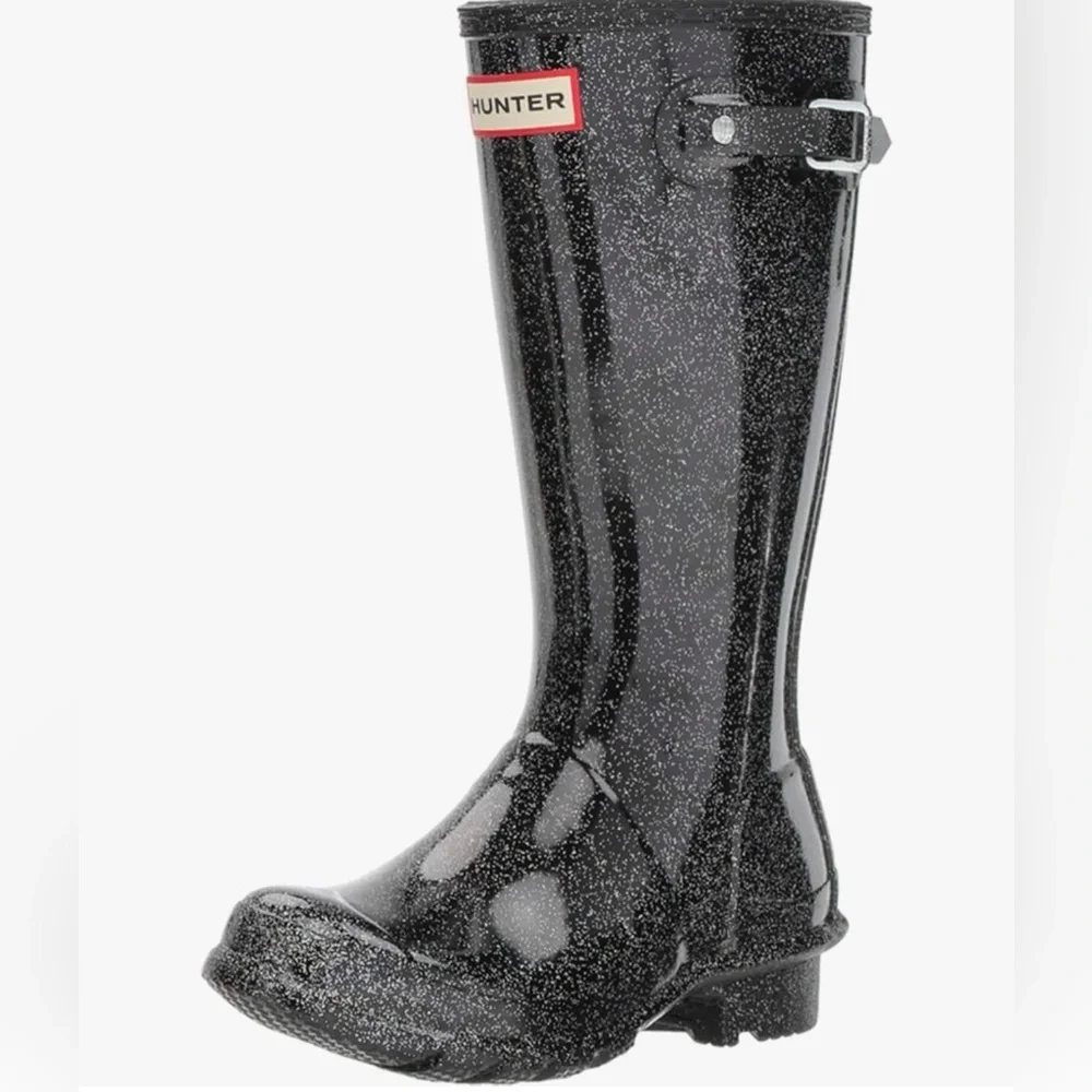 HUNTER Original Kids Starcloud Glitter Tall Rain Boot NEW